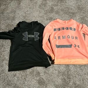 Set of 2 women’s Under Armour hoodies.  Size small.